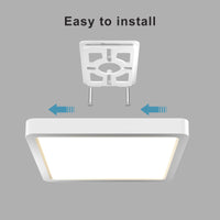 1 x RAW Customer Returns LVL LED Panel Ceiling Light, 18W Flat LED Ceiling Light Square, CCT Color Changing, Modern Flat Ceiling Lamp for Bathroom, Living Room, Bedroom, Kitchen, Hallway, Office White, 23cm-18W  - RRP €23.99