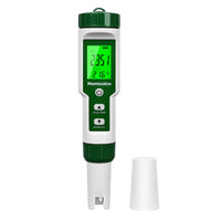 1 x RAW Customer Returns Homcoice PH Meter 4 in 1 pH H2 ORP Temperature Tester Multifunctional 0.01 High Precision IP67 Waterproof Digital Water Quality Tester with ATC Function - RRP €42.16