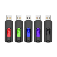 1 x RAW Customer Returns Pendrive 128GB, Vansuny USB 2.0 Flash Drives Pack 5, Pen Drive 128 GB USB 2.0 Memory Stick Flash Drive, USB Colors 5 Units, Colors  - RRP €32.56