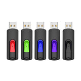 1 x RAW Customer Returns Pendrive 128GB, Vansuny USB 2.0 Flash Drives Pack 5, Pen Drive 128 GB USB 2.0 Memory Stick Flash Drive, USB Colors 5 Units, Colors  - RRP €32.56