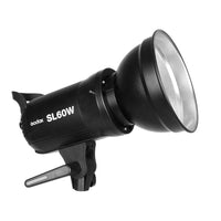 1 x RAW Customer Returns Godox Set of 2 Professional Lighting Spotlights, 60W SL LED Light, Includes Honeycomb Grid, Are Ideal for a Photography Studio, 60 x 60cm - RRP €316.58