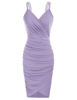 1 x RAW Customer Returns GRACE KARIN purple dress ladies pencil dress knee length retro dress CL1151-17 M - RRP €45.7