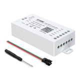 1 x RAW Customer Returns SEZO WS2812B WS2811 SP108E LED WiFi Controller iOS Android App Group Control for SK9822 SK6812 SK6812-RGBW WS2801 WS2813 WS2815 Digital Addressable RGB LED Strip Module Light DC5V-24V - RRP €28.22