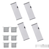 2 x RAW Customer Returns efbock Adjustable Drawer Divider Organizer - Drawer Divider Organizer for Clothes Expandable from 11-17 Inches, Perfect for Bedroom, Bathroom Storage Pack of 4 - RRP €50.4