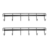 1 x Brand New Yuikome Utensil Hanger with Wall Utensil Holder Utensil Wall Mounted Self Adhesive Wall Rack for Kitchen Bedroom - RRP €20.4