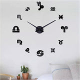 3 x Brand New Coraltree DIY Modern Silent Large Wall Clock 3D Sticker Wall Clock Constellation Wall Clock Home Office Decoration Gift Black  - RRP €51.42