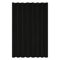 1 x RAW Customer Returns Deconovo Curtain Opaque with Eyelets Curtains Children s Room Blackout Curtain Thick Thermal Curtain Cold Protection Thermal Curtain Heat Protection, 214 x 254 cm Height x Width , Black, 1 Piece - RRP €40.33