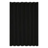 1 x RAW Customer Returns Deconovo Curtain Opaque with Eyelets Curtains Children s Room Blackout Curtain Thick Thermal Curtain Cold Protection Thermal Curtain Heat Protection, 214 x 254 cm Height x Width , Black, 1 Piece - RRP €40.33