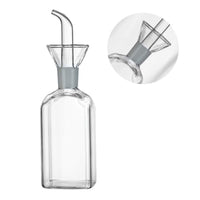 1 x RAW Customer Returns LanHope Oil Bottle Glass Bottle Olive Oil Dispenser Cooking Oil Vinegar Measuring Dispenser with Spout for Kitchen BBQ Medium, 2 Pack  - RRP €23.53