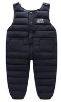 1 x RAW Customer Returns SEAUR Children s Down Trousers Overall Winter Warm Lightweight Snow Trousers Windproof Winter Trousers Toddler Thick Outdoor Trousers Ski Trousers Dark Blue Size 104 110 - RRP €28.99