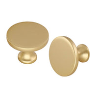 1 x RAW Customer Returns LONTAN 10 pieces cabinet knobs gold knobs gold drawer knobs furniture knobs gold cabinet knob furniture knobs brass handles gold one hole cabinet knobs round for bathroom - RRP €20.76