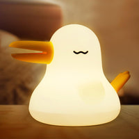 1 x Brand New FARYODI Kids Night Lamp, Silicone Bird Night Lamp, Portable Bedside Lamp, Rechargeable Usb-C, Touch Led Three-Color Dimming Table Lamp for Indoor, Outdoor, Living Room, Children s Room Decoration. - RRP €20.4