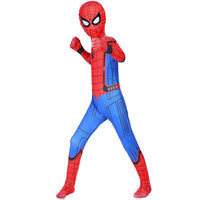 1 x RAW Customer Returns Children Theme Party Cosplay Homecoming Spider Fancy Costume, Boy Performance Superhero Action Disguise Costume Overall for Halloween Christmas Carnival 130-140 - RRP €20.16