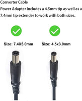 2 x RAW Customer Returns Laptop Power Supply Charger for Dell 19.5V 3.34A 65W Inspiron 11-3000 15-5000 13-5000 13-7000 14-3000 14-5000 15-3000 15-7000 17-5000 17-7000 XPS 11 12 13 Latitude Vostro Series AC Adapter  - RRP €45.98