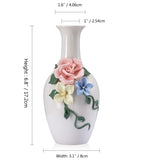 2 x Brand New SaNgaiMEi Ceramic Vase Table Vases Small Vintage Decorative Vases for Pampas Grass Office Window Sills Living Room Bedroom - RRP €38.08