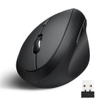 1 x RAW Customer Returns Perixx PERIMICE-619B Vertical Bluetooth Mouse - 3-in-1 Wireless Multi-Device Specification - Quiet Click - Portable Compact Size - Black - Right-Handed - RRP €34.99