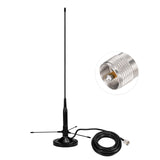 1 x RAW Customer Returns Bingfu Amateur Radio Antenna Dual Band VHF UHF 136-174MHz 400-460MHz PL259 Connector Amateur Radio Antenna with Ground Plane Kit Magnetic Base for Mobile Amateur Radio Two-Way Radio - RRP €40.8