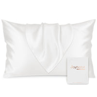 1 x RAW Customer Returns Joyhabit silk pillowcase 40x60, 100 organic mulberry silk from nature, white, soft and breathable for skin protection, freedom from sweat while sleeping - RRP €22.99