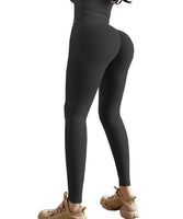 1 x RAW Customer Returns Merlvida Scrunch Butt Sports Leggings Women s High Waist Seamless Push Up Leggings Opaque Boom Booty Leggings Sports Pants with Tummy Control Slim Sports Leggings Gym Leggings Pants E01 - Black Size M - RRP €21.64