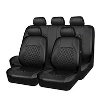 2 x RAW Customer Returns Mulcort 9pcs Car Seat Covers Universal PU Leather Seat Cover Complete Set with Accessories for Car SUV for Car - RRP €96.8