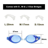 1 x RAW Customer Returns EnzoDate optical glasses hyperopia RX 1 to 8 myopia - 1 to -8 adults children different strengths for each eye swimming strength 3, black  - RRP €17.09