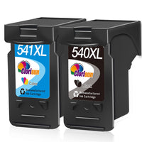 1 x RAW Customer Returns Clorisun 540XL 541XL Multipack for Canon Printer Cartridges 540 541, Black and Color, PG-540XL CL-541XL for Pixma MG3650 MG4250 MG3550, TS5151, MG3650s, TS5150, MX475 Printers - RRP €39.12