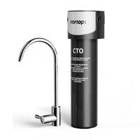 1 x RAW Customer Returns Vortopt Under Counter Water Filter System with Dedicated Faucet, NSF ANSI 42 Certified, 70,000 Liter Water Filter Drinking Water, Reduce 99.99 Lead, Chlorine, Bad Taste, Q6-C2 - RRP €51.99