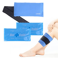 1 x RAW Customer Returns NEWGO Cooling Pads with Fleece Soft 27.5 x 13.5 cm Reusable Ice Packs Cold Hot Compress, Multiple Compress, Wrist, Arm, Knee, Neck, Ankle Injuries, Pack of 2 - RRP €17.14