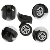 1 x RAW Customer Returns Pack of 4 luggage suitcase replacement, suitcase wheel replacement, suitcase replacement wheels, strong and wear-resistant, radian 55 , suitable for most plastic suitcases no screws  - RRP €21.17