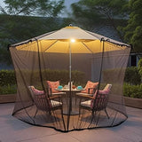 1 x RAW Customer Returns SESAMIS Premium patio parasol mosquito net 475 230cm - outdoor insect net with zipper for effective insect protection - RRP €44.63