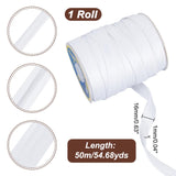 1 x RAW Customer Returns NBEADS Approx. 54.68 yards 50 m Roll Double Fold Bias Tape, 16mm Wide White Double Bias Tape for Home Gift Wrapping Sewing DIY Crafts - RRP €15.73