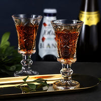 1 x RAW Customer Returns Srgeilzati stemmed port glasses, liqueur glasses, shot glasses, limoncello glasses 6  - RRP €17.14