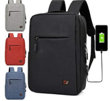 1 x Brand New DA.VI. 2023 USB PC backpack 15.6 tablet laptop Ipad work travel office. 20 L backpack. Many pockets. Resistant Waterproof, includes USB cable for Powerbank. Unisex, Ultralight red  - RRP €27.64