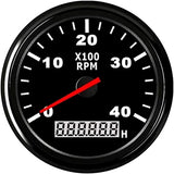 1 x RAW Customer Returns Geloo Marine Tachometer RPM LCD Counter Meter 85mm Boat Tachometer 4000 RPM Waterproof Tachometer for Car Truck Boat Diesel Engine Ship Outboard Motor Tachometer 9-32V  - RRP €42.99