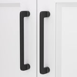 1 x RAW Customer Returns LONTAN 10 pieces cabinet handles black 128 mm hole spacing handles for kitchen cabinets furniture handles kitchen handles door handle kitchen black drawer handles furniture handles - RRP €29.99