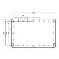 1 x RAW Customer Returns 230 150 85mm Plastic Enclosure Project Case Plastic Box DIY Junction Box IP65 Housing Switch Junction Box for Assembly REUSEABLE PACKAGING socialme-eu - RRP €19.57