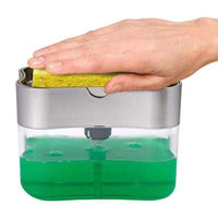 1 x Brand New Liquid Soap Dispenser and Sponge Holder 2 in 1 for Kitchen Sink Dish Washing Soap Dispenser 368.5g - RRP €10.85