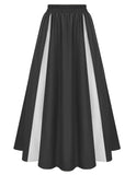 1 x Brand New Women s Victorian Coragecore Dress Elegant A Line Big Swing Hem Skirt Black XL - RRP €20.16