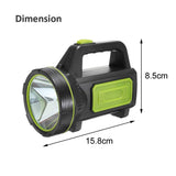 1 x RAW Customer Returns XUNATA Super Bright LED Handheld Spotlight 6000 Lumens Outdoor LED Flashlight Portable Lantern USB Rechargeable Hand Lamp Work Light Flashlight Camping Lantern Waterproof Searchlight - RRP €18.14