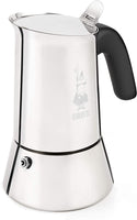 1 x RAW Customer Returns Bialetti Venus Stainless Steel Coffee Maker, Suitable for Induction, Rustproof, Silver, 6 Cups - RRP €36.58