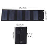 1 x RAW Customer Returns Foldable solar panel package, 20W waterproof foldable solar panel solar charger USB output for mountaineering - RRP €36.49