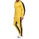 1 x RAW Customer Returns amropi Men s Jogging Tracksuit Set Hoodies and Pants 2 Pieces 4XL,Yellow - RRP €41.99