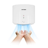 1 x RAW Customer Returns anydry 2630S Compact Hand Dryer, Automatic Electric Hand Dryer for Wall Mounting, For Commercial or Private Use, Hand Dryer for Toilets. 1400-1650W. White  - RRP €113.0