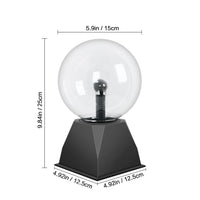 1 x RAW Customer Returns 6 Inch Magic Plasma Ball, Electrostatic Ball Touch Sensitive Lightning Ball, Physics Flash Light Plasma Lamp Sphere, Globe Sphere Light, Touch Sensitive Lamp, Flashing Educational Toy - RRP €31.93