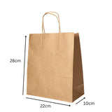 1 x RAW Customer Returns DeinPack 25 x paper bags 28 x 22 x 10 cm brown environmentally friendly paper carrier bags large I paper bags gift bags paper carrier bags biodegradable, compostable - RRP €15.99