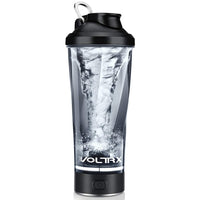 1 x RAW Customer Returns VOLTRX Electric Protein Shaker, Made with Tritan - BPA Free - 24oz 700ml Portable Vortex Mixer Cup USB Rechargeable Shaker Cups for Protein Shakes Black  - RRP €29.99