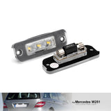 1 x RAW Customer Returns NSLUMO 2pcs Clear Lens LED License Plate Light For Mercedes R-Class ML-Class GL-Class, ml w164 license plate lighting led - RRP €17.99