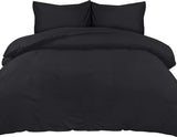 1 x RAW Customer Returns Utopia Bedding Duvet Cover Bed 105 - Microfiber Duvet Cover Set 200x200 cm and 2 Pillowcases 50x75 cm Black  - RRP €17.84