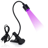 1 x RAW Customer Returns INTOBAS Mini UV Lamp Nail Gel Pose Americaine, 5W USB UV Nail Dryer, LED USB Utraviolet with Clip, UV Lamps for Curing Resin, for Home and Nail Salon - RRP €20.56