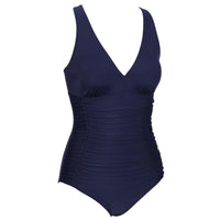 1 x RAW Customer Returns Viloree Women s One Piece Swimsuit Push Up Monokini Padded Swimwear Beachwear for the Beach, Sea and Pool Blue XL - RRP €29.26